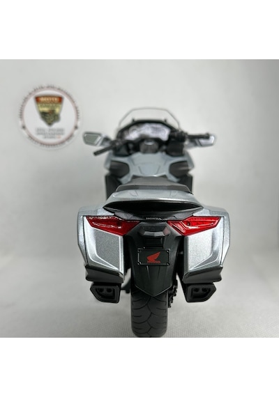 Honda Goldwing Dct Gri 1:12 Diecast Motosiklet Model Lisanslı Metal Maket Oyuncak & Biblo