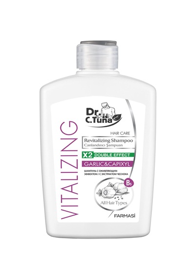 Farmasi Dr. C. Tuna Vitalizing Tüm Saçlar İçin Canlandırıcı Sarımsaklı Şampuan 500 Ml Diğer