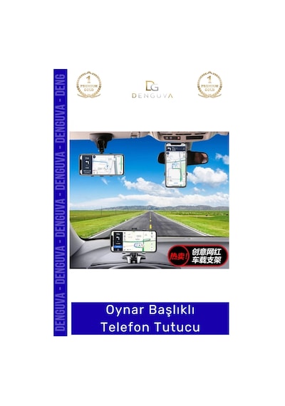 Telefontutucu Araba Gösterge Üstü Güvenli Sürüş Araç Evrensel Akıllı 360 Oynar Başlıklı Telefon Tut Çok Renkli