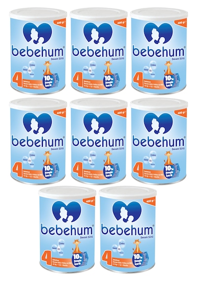 Bebehum 4 Numara Teneke Devam Sütü 12 Ay+ 400 gr x 8 Adet