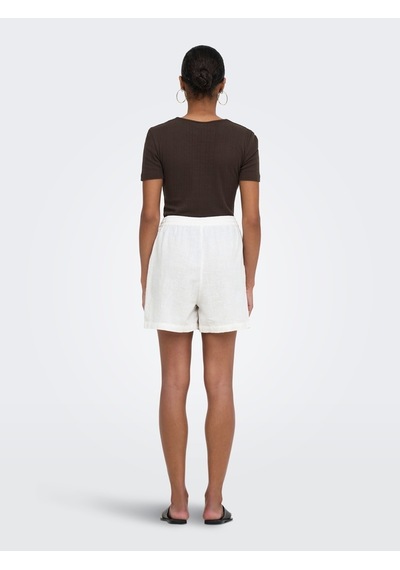 Only Onlswar Thyra Pull Up Shorts Wvn Kadın Beyaz Şort - 15378514