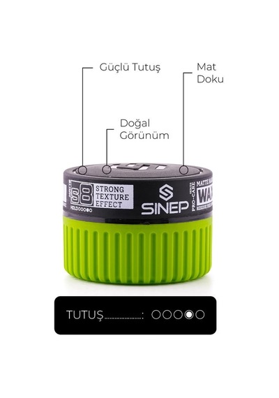 Sinep Pro-care Serisi Wax 150 Ml S8 Mat Sert Klasik Kokulu