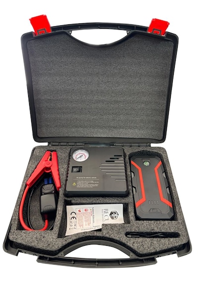 Taşınabilir Akü Takviye Cihazı, Jump Starter, Lastik Şişirme Pomp