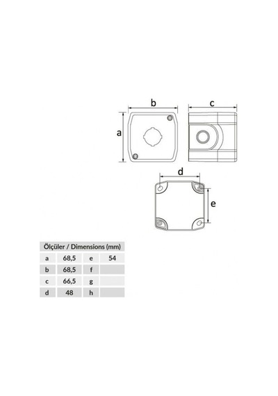 Bemis Acil Stop Buton Kutusu Bt3-1011-0002