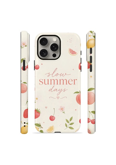 Apple iPhone Uyumlu 15 Pro Max Vorian Çift Katmanlı Kılıf Slow Summer Days