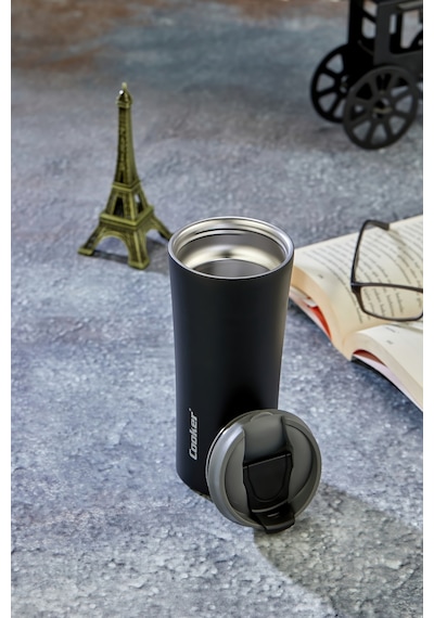 Cooker Moodflip 400 Ml Paslanmaz Çelik Bardak Termos Ckr2050 Siyah