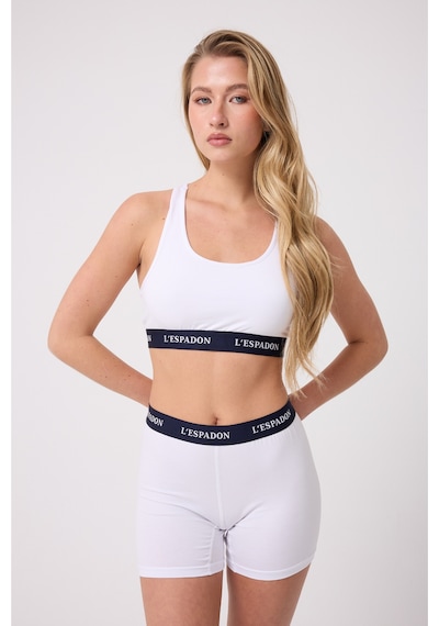 Athleshorts Yüksek Bel Kadın Uzun Boxer Şort-3097 Beyaz