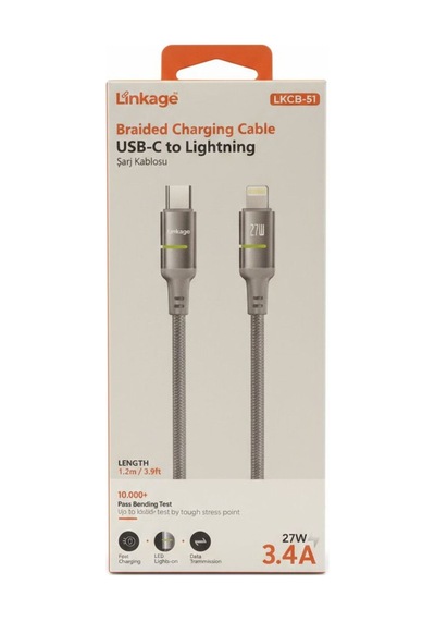 Lkcb-51 Usb-c To Lightning 27w Şarj Kablosu