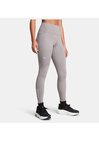 Under Armour - Kadın Ua Launch Elite Cw Tayt 1386351-015 Tetra Gray Reflective Gri