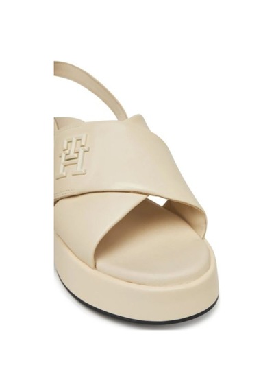 Kadın Hw Padded Leather Sandal Sandalet Fw0fw08808acj Bej