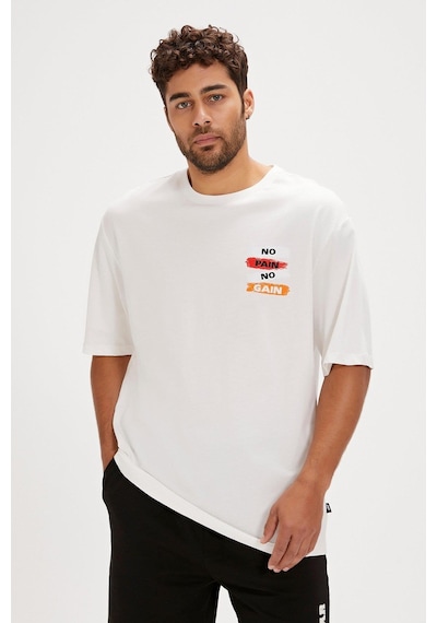 Bad Bear Gain Os Erkek T-shirt-28399-beyaz Beyaz