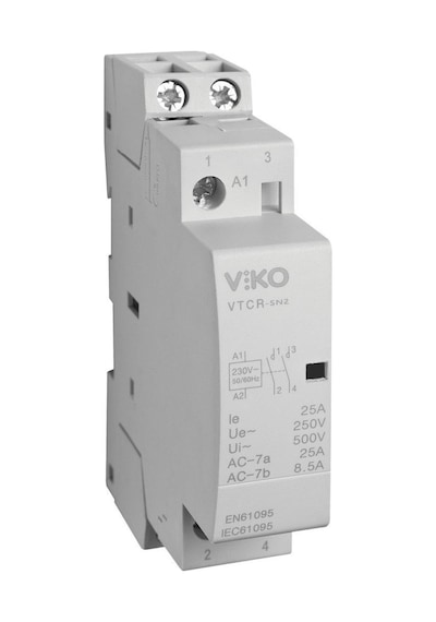 Viko Ray Tipi Kontaktör 25 Amper Vtcr-25/11