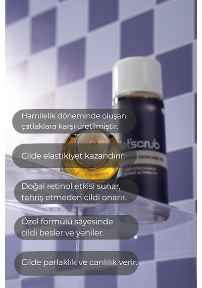 Let'scrub Çatlak ve Leke Karşıtı Nemlendirici Bakuchiol Cilt Bakım Yağı 100 ML
