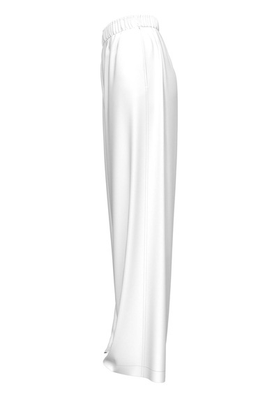 Calvin Klein Kadın Beyaz Kaplamalı Wb Poplin Pantolon-13383 Beyaz