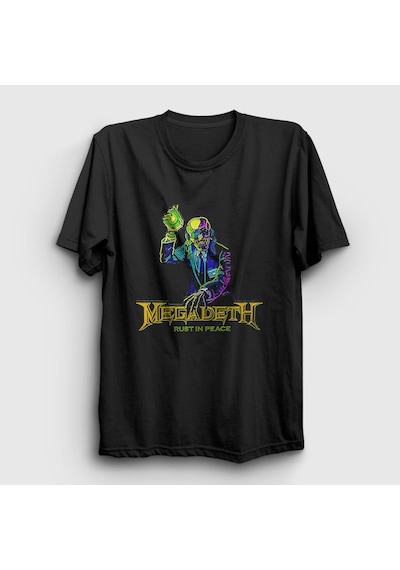Presmono Unisex Rust In Peace Megadeth T-shirt Siyah