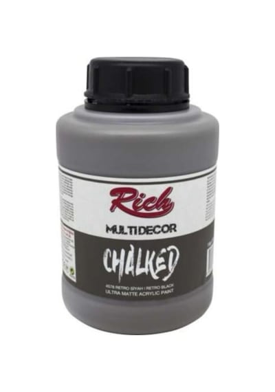 Rich Retro Siyah Multi Decor Chalked Akrilik 1250Cc 1750Gr Rich Retro Siyah Multi Decor Chalked Akrilik 1250Cc 1750Gr