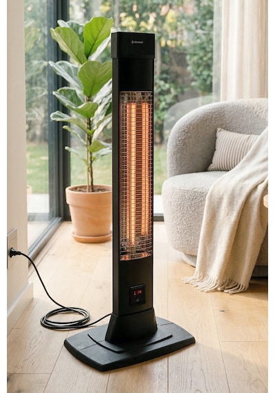 Flamo 5965 2500 W 4 Kademeli Uzaktan Kumandalı Karbon Infrared Duvar Isıtıcı