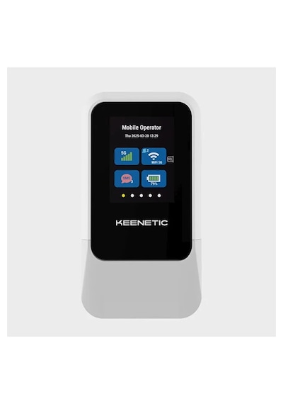 Keenetic Roamer 5g Wi-fi 6 Hotspot Taşınabilir 4000mah 30 Cihaz 2,4 İnç Lcd Ekran Nanosım Usb Type-c Kn-5210