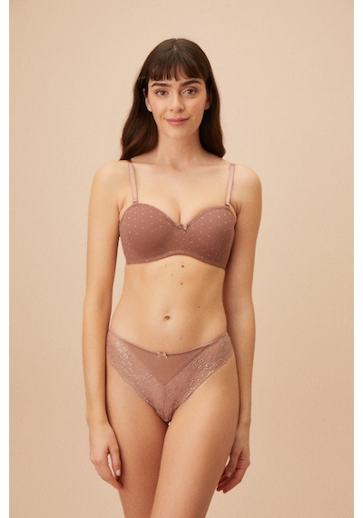 Suwen New Diana Straplez Sütyen Sw5665100 Vizon