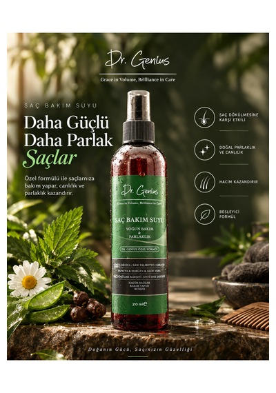 Saw Palmetto Özü Ve Bitkisel Bileşenlerle Zenginleştirilmiş Dökülme Karşıtı Saç Bakım Suyu - 210 Ml