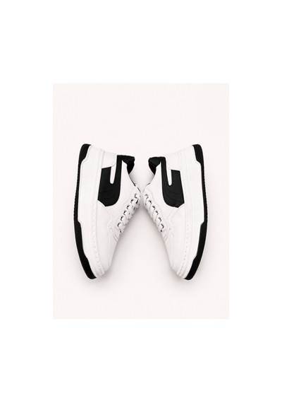 Yalçın Erkek Sneaker Beyaz Siyah Kalın Taban Ortopedik Bağcıklı Günlük Ayakkabı Beyaz - 880226106 Beyaz