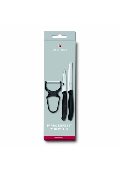 Victorinox Soyma Bıçağı Seti 3 Parça Siyah