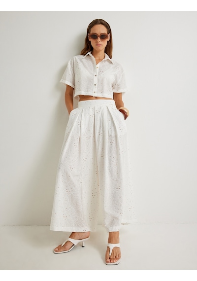 Koton Koton X Şahika Ercümen - Fisto Crop Oversize Gömlek Kısa Kollu Viskon Beyaz Desenli 4sak60175ew Beyaz Desenli Koton Koton X Şahika Ercümen - Fisto Crop Oversize Gömlek Kısa Kollu Viskon Beyaz Desenli 4sak60175ew Beyaz Desenli