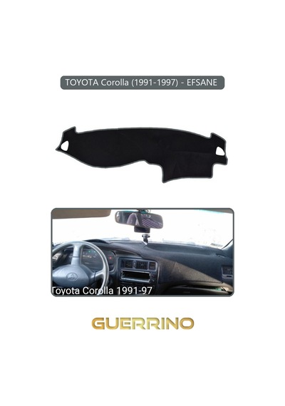 Toyota Corolla 1991-1997 - Efsane Torpido Koruma Halısı Gri Kenar