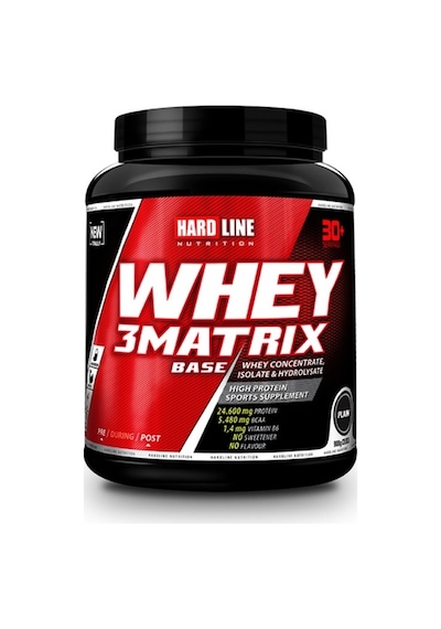 Hardline Nutrition Whey 3 Matrix Base Protein Tozu Sade 908 Gr