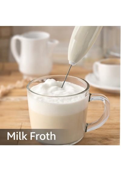 Pilli Süt Köpürtücü Cappuccino Ve Latte İçin Kahve Köpürtücü Ve Köpük Yapıcı Çırpıcı Belirtilmemiş