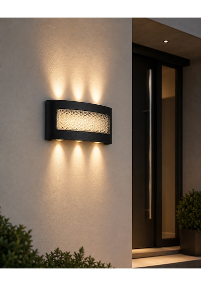 Ars 348958 Işıltı Kristal Led Aplik 8w 3200k Gün Işığı Siyah