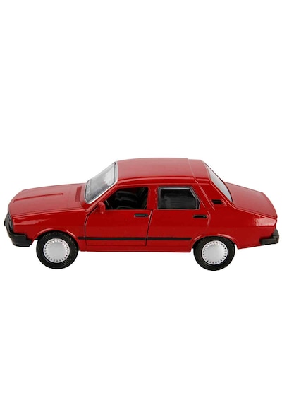 Metal Beyaz Toros Araba Kapısı Açılan Sesli Işıklı Efsane Toros Beyaz Diecast 13 Cm Çek Bırak Model Araba Kırmızı