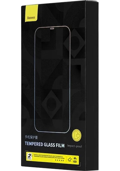 Baseus Crystal 0.3mm Apple Uyumlu iPhone 12 Pro Max Tempered Ekran Koruyucu 2 Baseus Crystal 0.3mm Apple Uyumlu iPhone 12 Pro Max Tempered Ekran Koruyucu 2