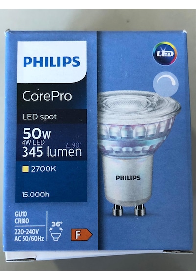 5 Adet Philips Corepro 4w 50w 345 Lümen Dim Led Ampul Sarı 2700k 5 Adet Philips Corepro 4w 50w 345 Lümen Dim Led Ampul Sarı 2700k
