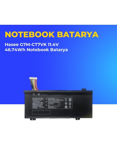 Hasee G7m-ct7vk 11.4v 46.74wh Notebook Batarya