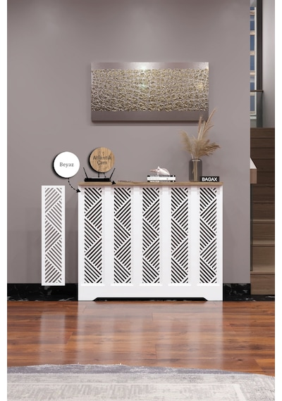 Dekoratif Petek Dolabı Kalorifer Peteği Kapatma Ünitesi Modern Tasarım İç Ölçü 96 Cm Dış Ölçü 100 Cm Petek 96 Beyaz Üstü Çam D9 Dekoratif Petek Dolabı Kalorifer Peteği Kapatma Ünitesi Modern Tasarım İç Ölçü 96 Cm Dış Ölçü 100 Cm Petek 96 Beyaz Üstü Çam D9