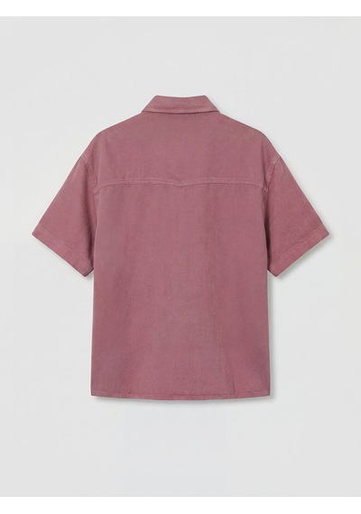 Lcw Vision Pembe Cepli Oversize Kadın Jean Gömlek