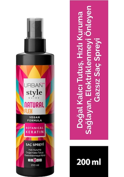 Urban Care Sprey Style Guide Gazsız Doğal Kalıcı Tutuş 200 ML
