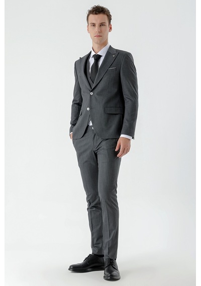 Morven Erkek Siyah Poliviskon Trend Yelekli Desenli Slim Fit Sivri Yaka Takım Elbise 24mc001008001 Siyah Morven Erkek Siyah Poliviskon Trend Yelekli Desenli Slim Fit Sivri Yaka Takım Elbise 24mc001008001 Siyah