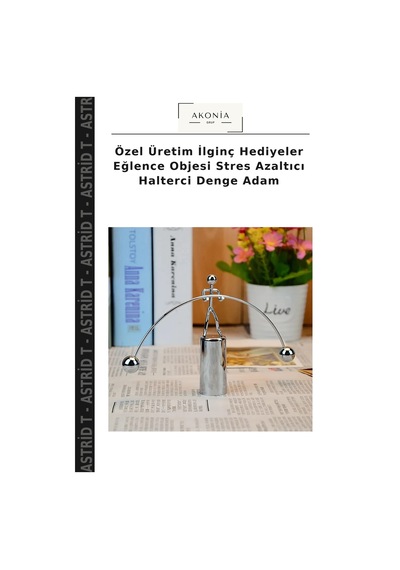 Özel Üretim İlginç Hediyeler Eğlence Objesi Azaltıcı Halterci Denge Adam