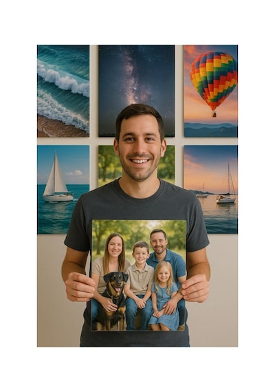 Premium Kişiye Özel 12 Adet Metal Poster Tablo Full Hd Kalite Baskı 10x15 Cm Çok Renkli