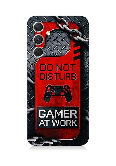 Samsung Galaxy A24 Uyumlu Gamer Uyarı Desenli Silikon Kılıf