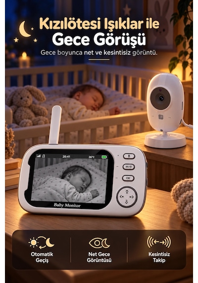 Harvox Bc-001 Bebek Kamerası Lcd Ekranlı Gece Görüşlü Bebek Telsizi Bebek Odası Kamerası Monitörü Beyaz Harvox Bc-001 Bebek Kamerası Lcd Ekranlı Gece Görüşlü Bebek Telsizi Bebek Odası Kamerası Monitörü Beyaz