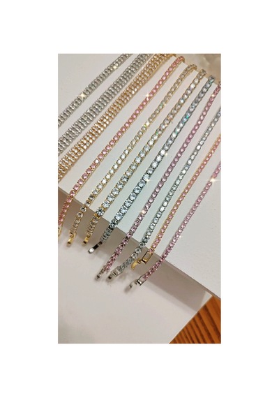Çelik Su Yolu Bileklik 16,5+2cm No1 Gold Üzeri Pembe Gold Üzeri Pembe