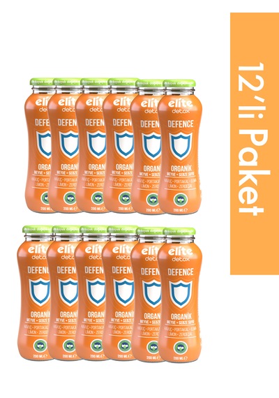 12'li Organik Defence %100 Meyve-sebze Suyu 200 Ml