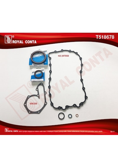 Royal T518678 Alt Takım Conta Reınz Keçeli Laguna I-ıı 2.0 16v F4r 7701471360 1 Takım