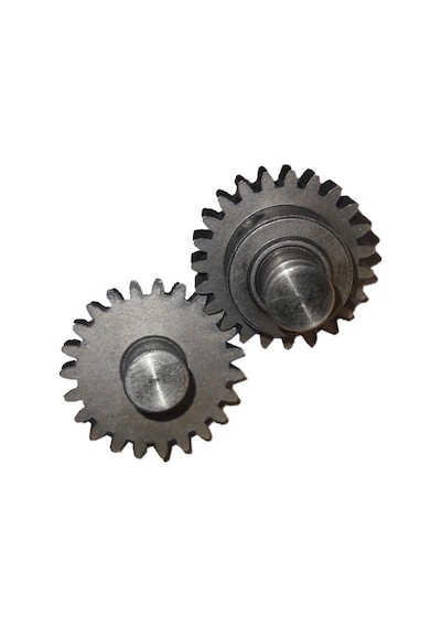 25mm Metal Dişli Çifti (7mm Çaplı Mile Setskurla Sabitlenmiş)