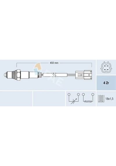 Honda Civic 8 Oksijen Sensoru 1.6 2006-2012 R16a1 Fae 77393