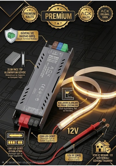 Enerji Aydınlatma / 16.5 Amper Trafo 12v