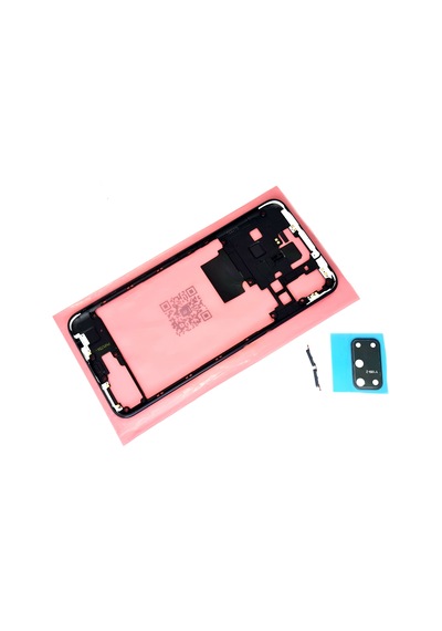 Oppo A72 Uyumlu Full Kasa Arka Kapak Batarya Kapağı - Siyah Çok Renkli